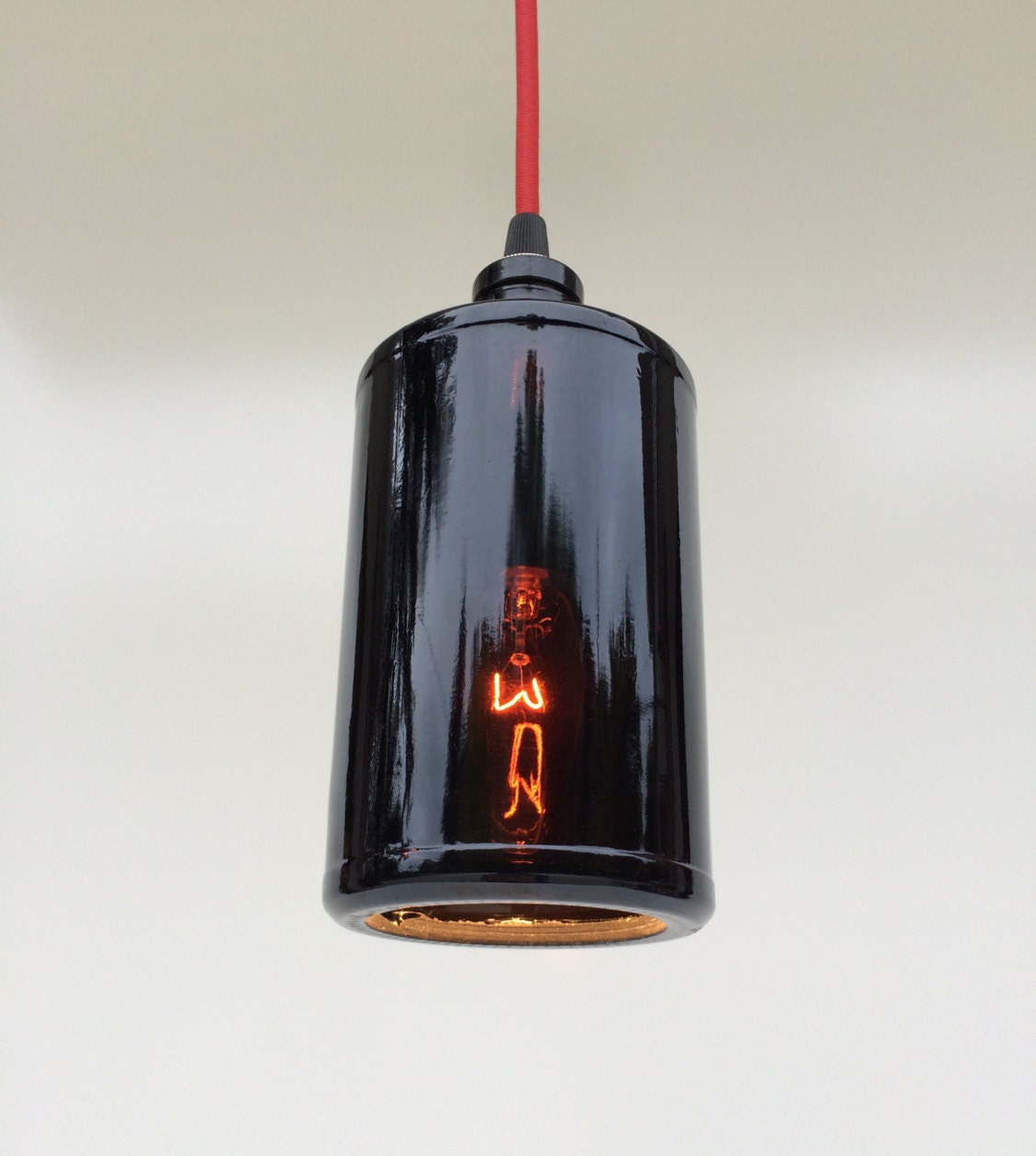 Dark Liquor Bottle Pendant Light