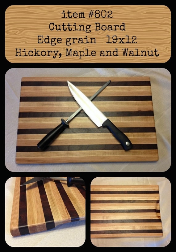 Large Cutting Board .. Edge grain wood by EventristCreations