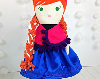 anna frozen rag doll