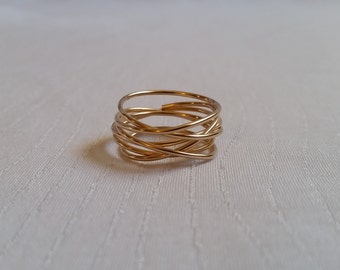Birds Nest Ring, Gold Nest Ring, Wire Wrapped Ring, Bird Nest Ring, Nest Ring, Bird Nest Jewelry, Nature Jewelry, Wire Wrapped, Wire Wrap