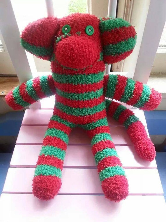 large stuffed sock monkey