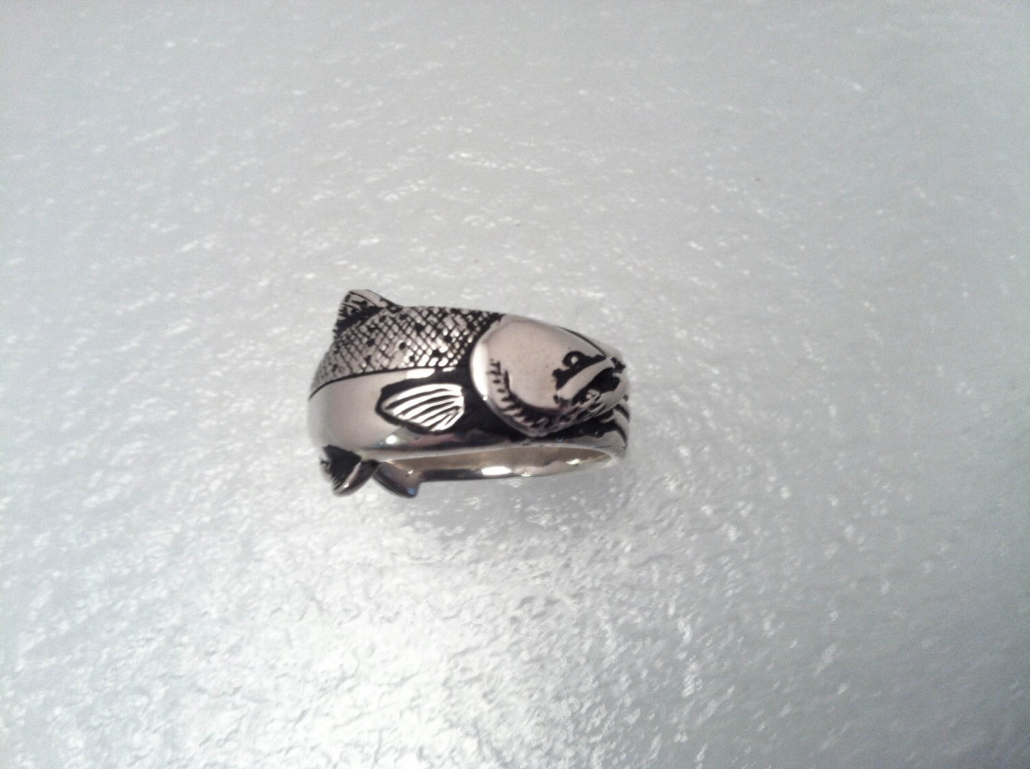 Chinook Salmon Sterling Silver Ring
