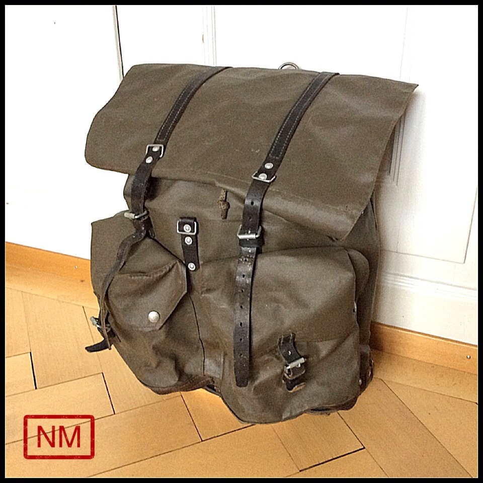 Vintage Swiss Army Backpack Rucksack of the Swiss Military