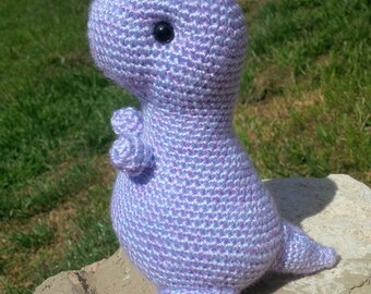 Winter Frost Crochet T-rex