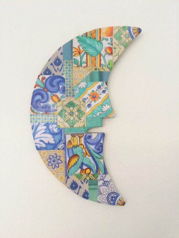 Half Moon Moon Clay Half Moon Wall Art by