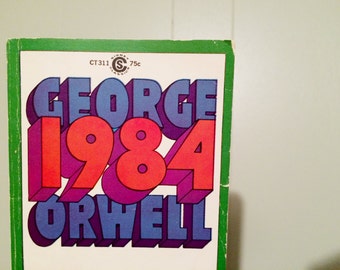 1984 by George Orwell Dystopian Fiction Novel 1960's Utopian Classic ...