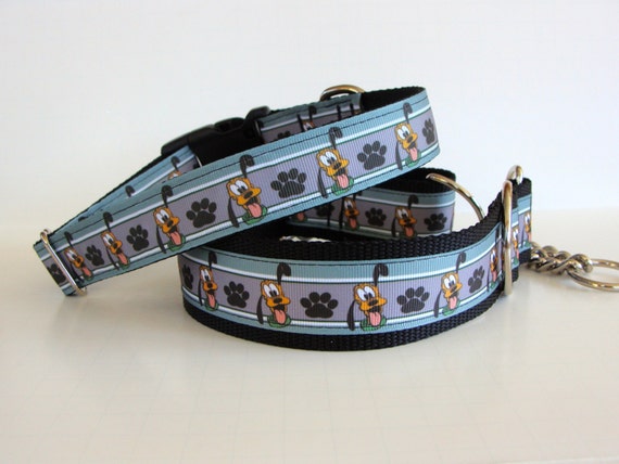 Pluto Paw Print Dog Collar by JustDogGoneCutebyKA on Etsy