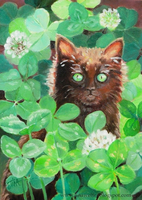 Black Cats & Four-Leaf Clovers by Harry Oliver Black Cats & Four-Leaf Clovers by Harry Oliver