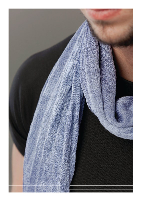 Summer Scarf, Light Scarf, Unique Scarf, Men's Scarf, Unisex Scarf