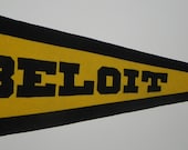 Circa 1910 Attractive Beloit College Sewn Letter Pennant