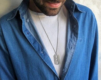 Men's Necklace - Men Silver Necklace - Men's Jewelry - Men's Gift - Men Jewelry - Men Necklace - Boyfriend Gift - Guys Necklace - Guys Gift