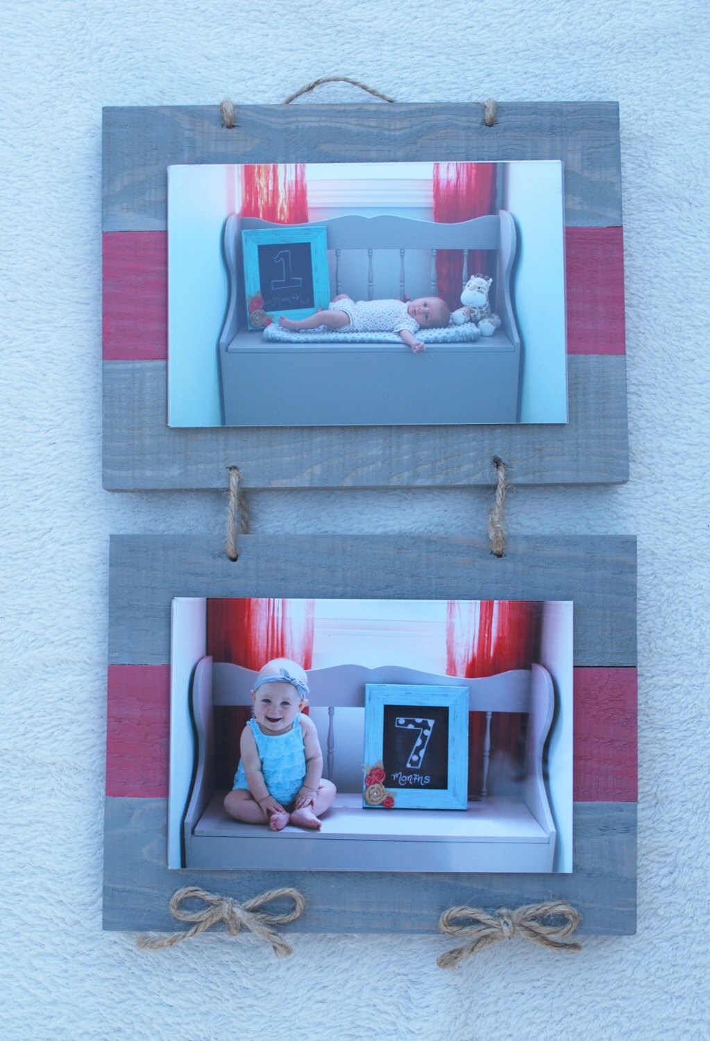 Monthly Baby Picture Frame Watch Me Grow Teal Frame Baby