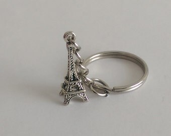 Eiffel Tower Keychain, Landmark Keychain, Paris Keychain, France Souvenir Keychain, Eiffel Tower Zip Pull, Eiffel Tower Purse Accent