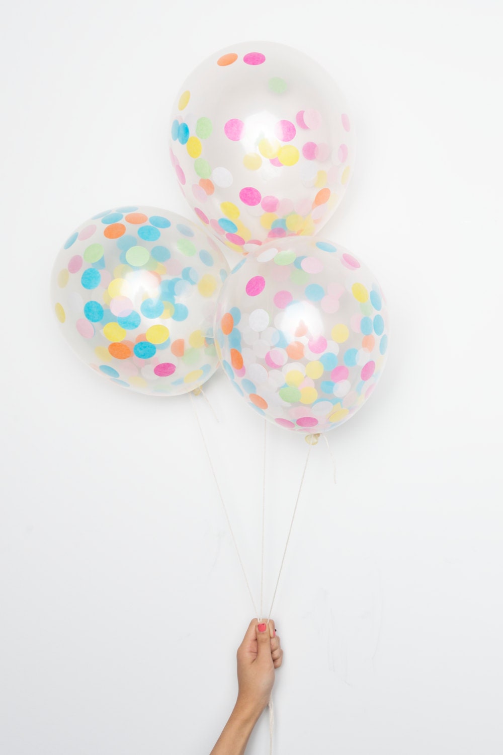 Confetti Balloons / 11 Multicolor DIY Set of 12