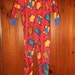 Vintage American Weekend Children's Dinosaur Footed Pajamas