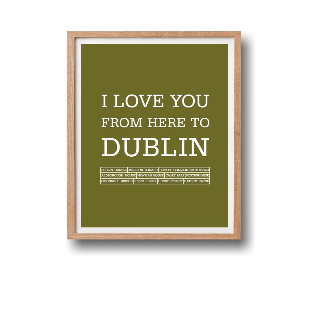 Travel Artwork Travel poster Dublin Artwork