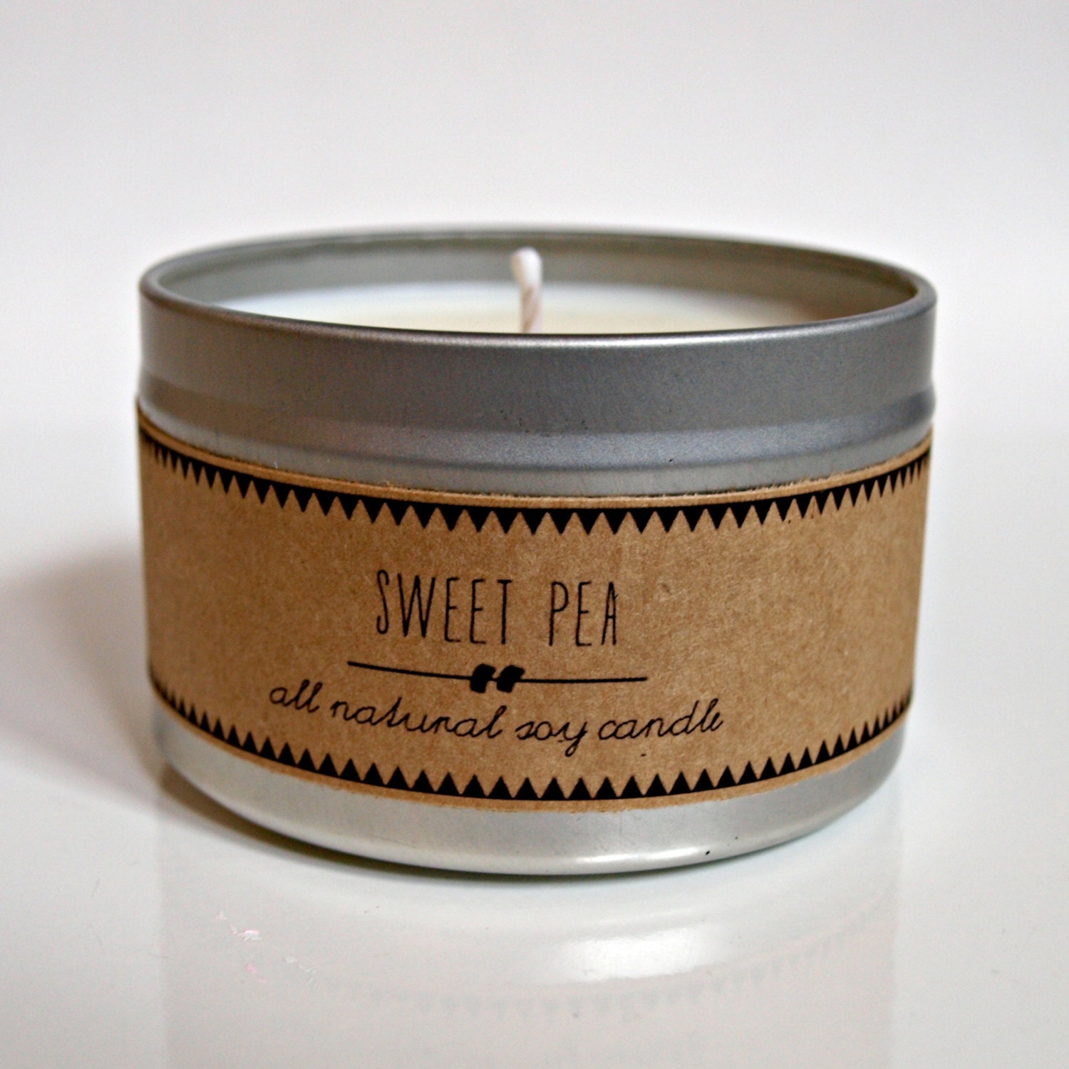 SWEET PEA. 4 oz Candle. Soy Candle. Natural by thetinycollection