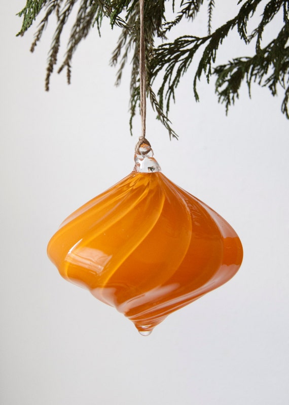 bright orange holiday ornament in onion by workingmanhandmade bright orange holiday ornament in onion by workingmanhandmade