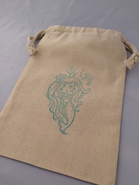 Mermaid Party Bags Mermaid Favor Bag by MadHatterPartyBox on Etsy