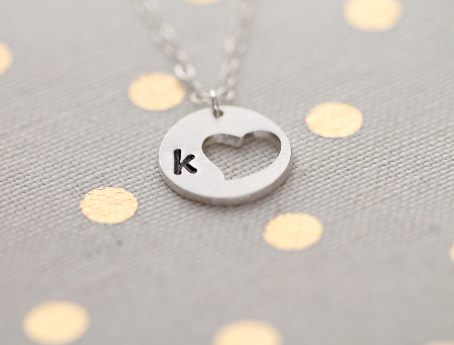 Heart Necklace Personalized Gift for Her Unique Gift for