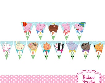 banderines de pepa luciern 225 banderines decorativos de peppa pig para imprimir gratis printable happy birthday banner peppa banderines de pepa luciern 225 banderines decorativos de peppa pig para imprimir gratis printable happy birthday banner peppa