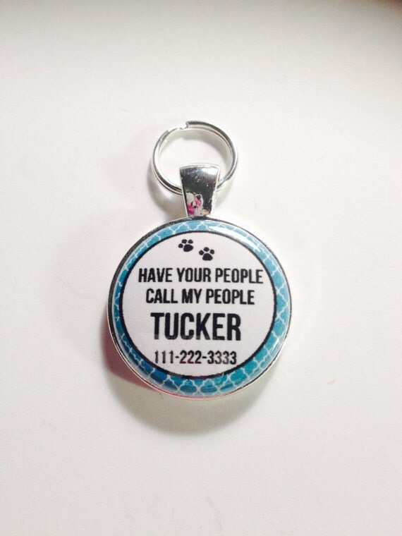PERSONALIZED DOG ID tag Have your people by AnnmarieJewelryTree
