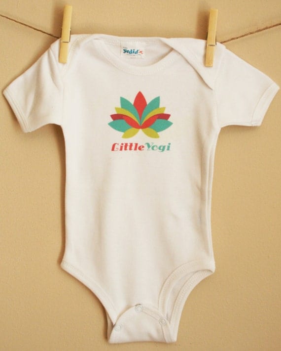 Yoga Baby Onesie Little Yogi One Piece by LovBugBoutique on Etsy