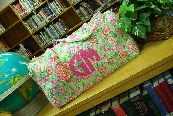 Quilted Monogrammed Duffle Bag