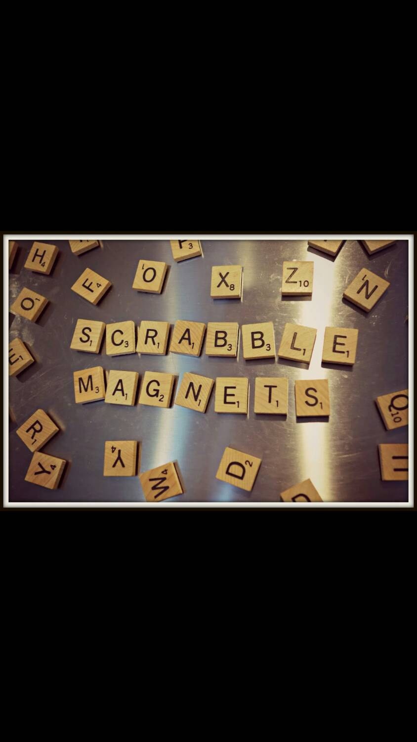 100 FULL complete set of wooden Scrabble tiles