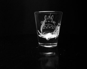 My Neighbor Totoro- Studio Ghibli- Shot Glass- Etched
