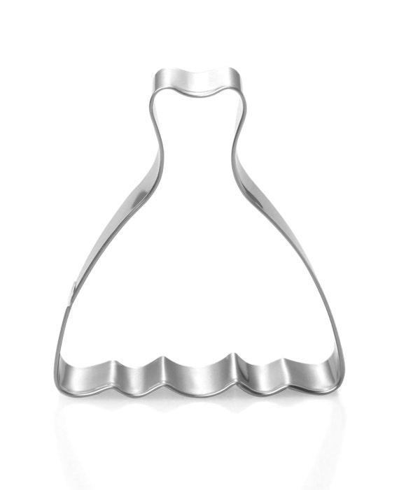 Stainless Steel Wedding Dress Cookie Cutter  by 