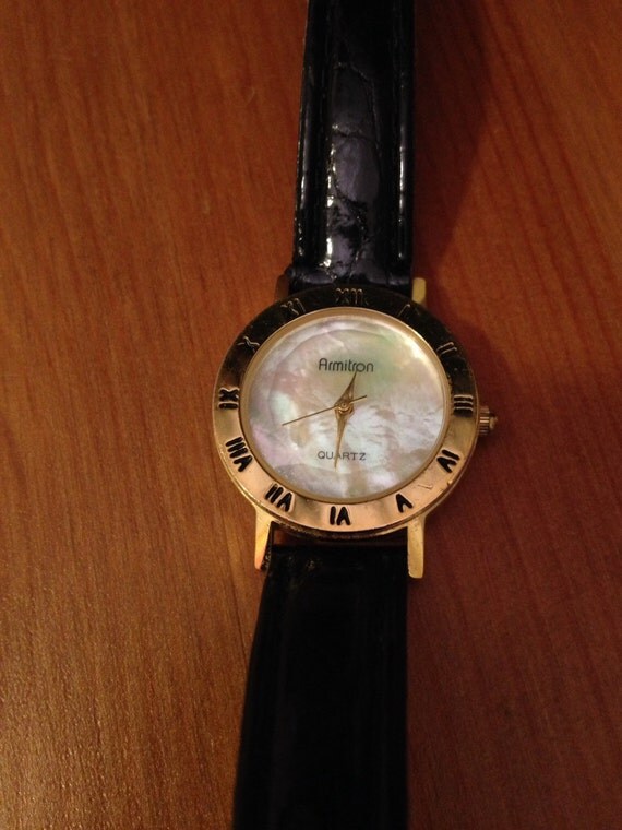 armitron mother of pearl watch
