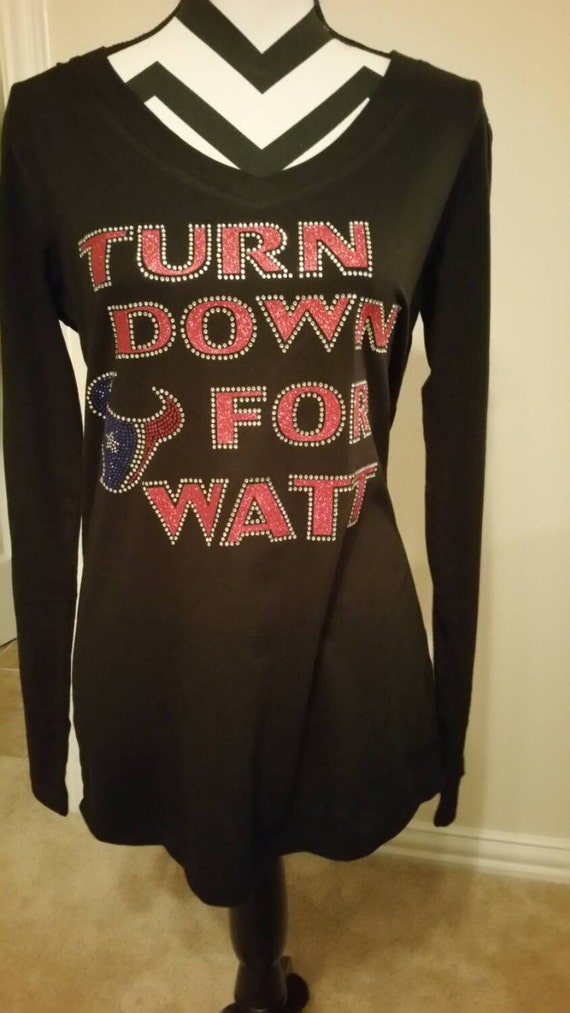 Turn Down For WATT Rhinestone & Vinyl lettering by SNBlingBoutique