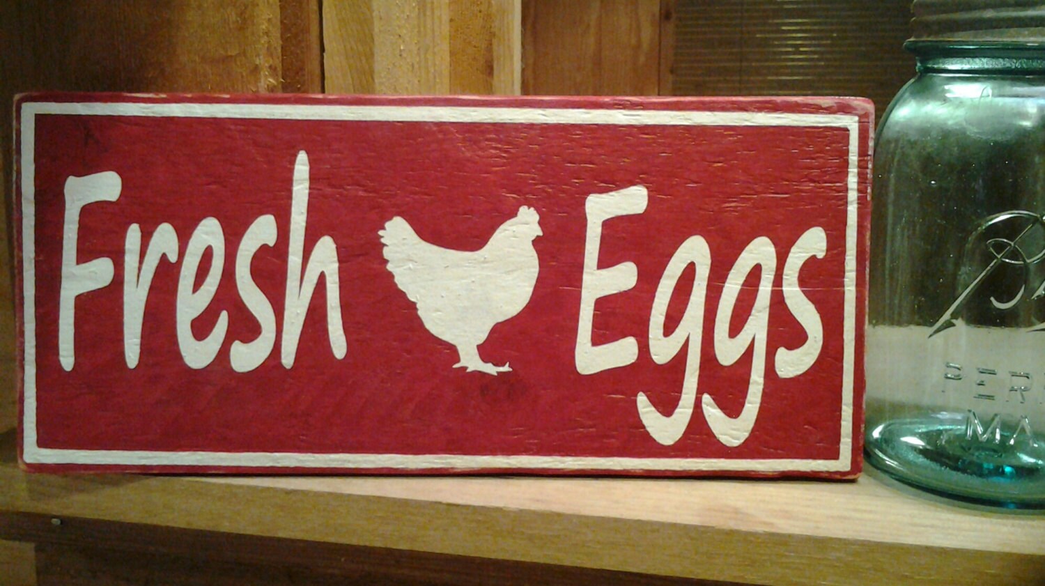 Fresh Eggs Sign Egg sign Wall Decor Kitchen Decor Chicken