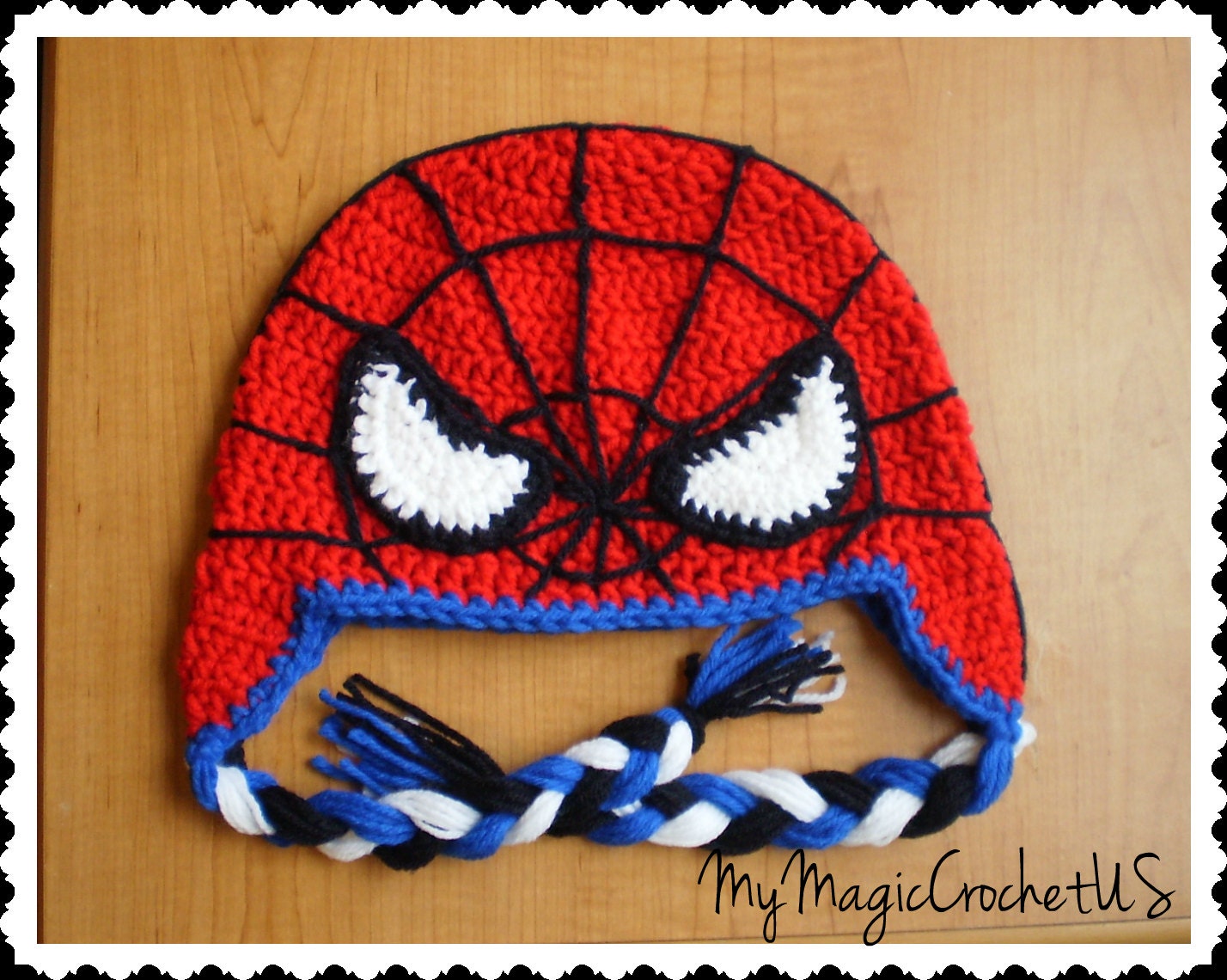 Spiderman Crochet Hat Made with Soft yarn