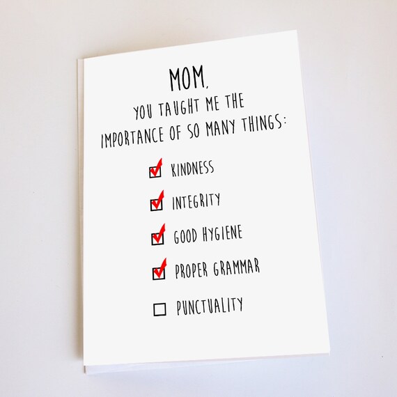 Belated Birthday card Belated Mother's Day card Funny