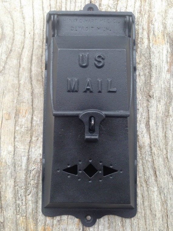 Antique Cast Iron Mailbox From The Late 1800'S By The
