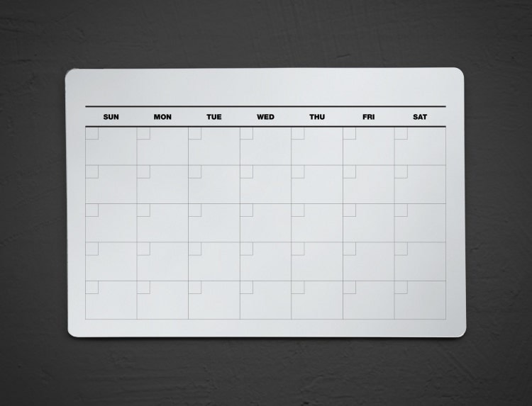 Dry Erase Calendar Canada : Acrylic dry erase calendar wall fridge by Dry Erase Calendar Canada : Acrylic dry erase calendar wall fridge by