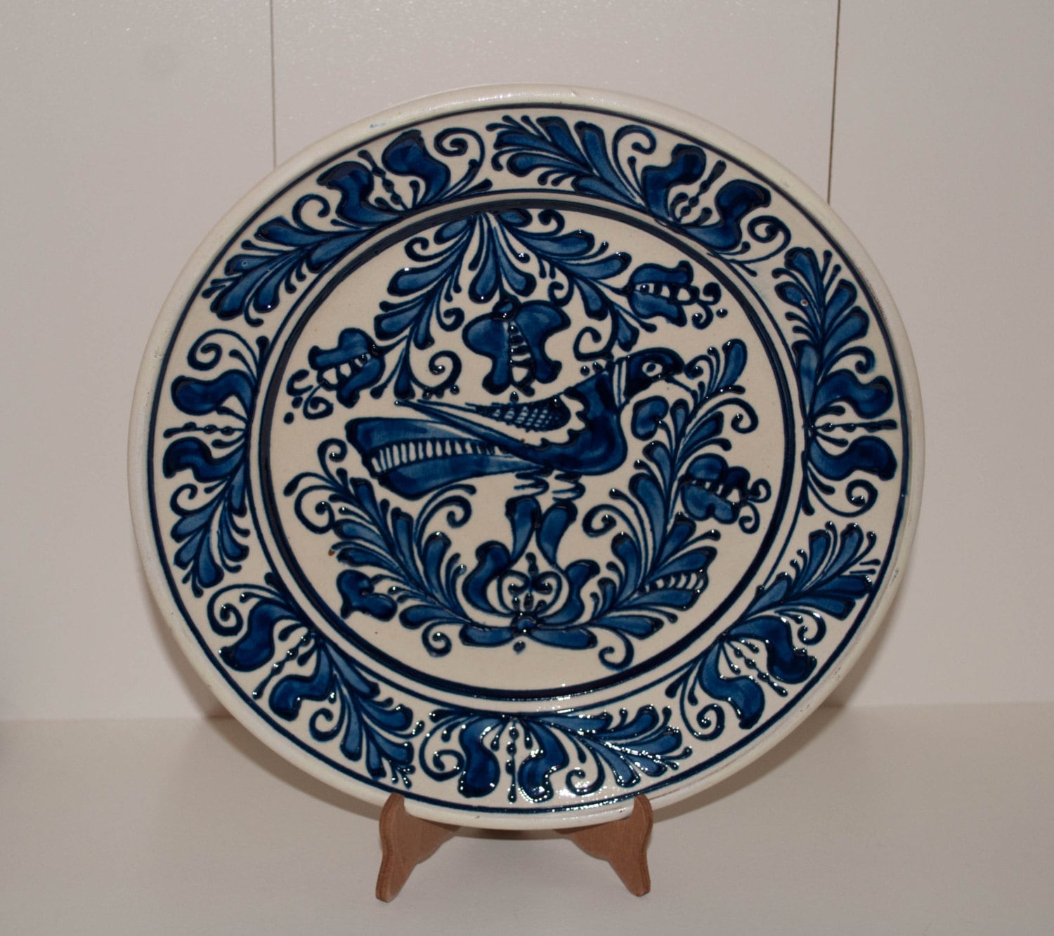 Large decorative ceramic plate Ceramic Plate Hand by CeramicArtOne