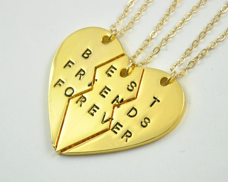 Best Friends forever necklace sets Three sisters by ...

