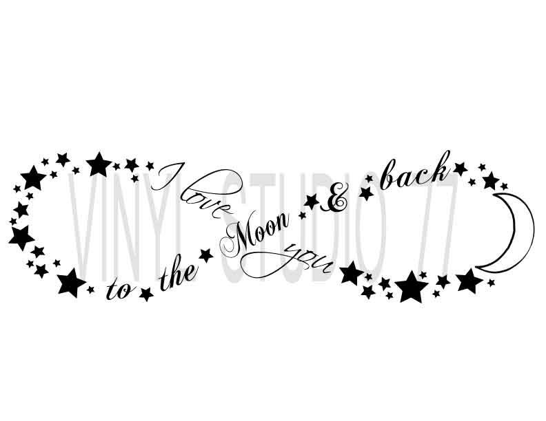 Free Free 283 Silhouette Love You To The Moon And Back Svg SVG PNG EPS DXF File