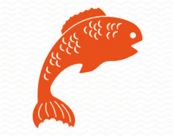 Download Fish cuttable design SVG DXF EPS vinyl cut files for use