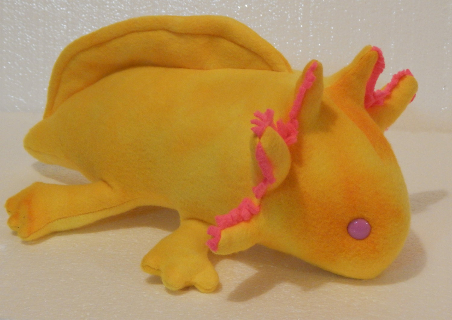 gold axolotl plush