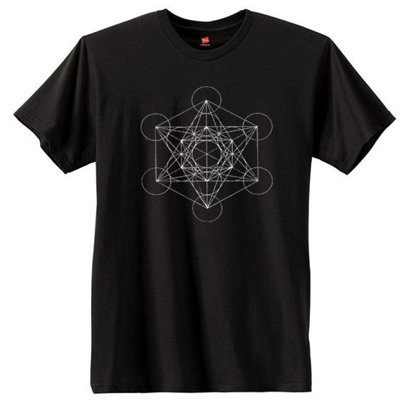 Metatron's Cube Sacred Geometry TShirt Unisex by YouHadMeAtInk