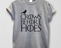 Vendax Got Crows Before Hoes T-Shirt Uomo Grigio