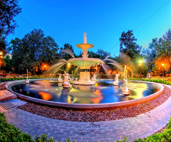 Forsyth Square Fountain Ultra High Definition Art