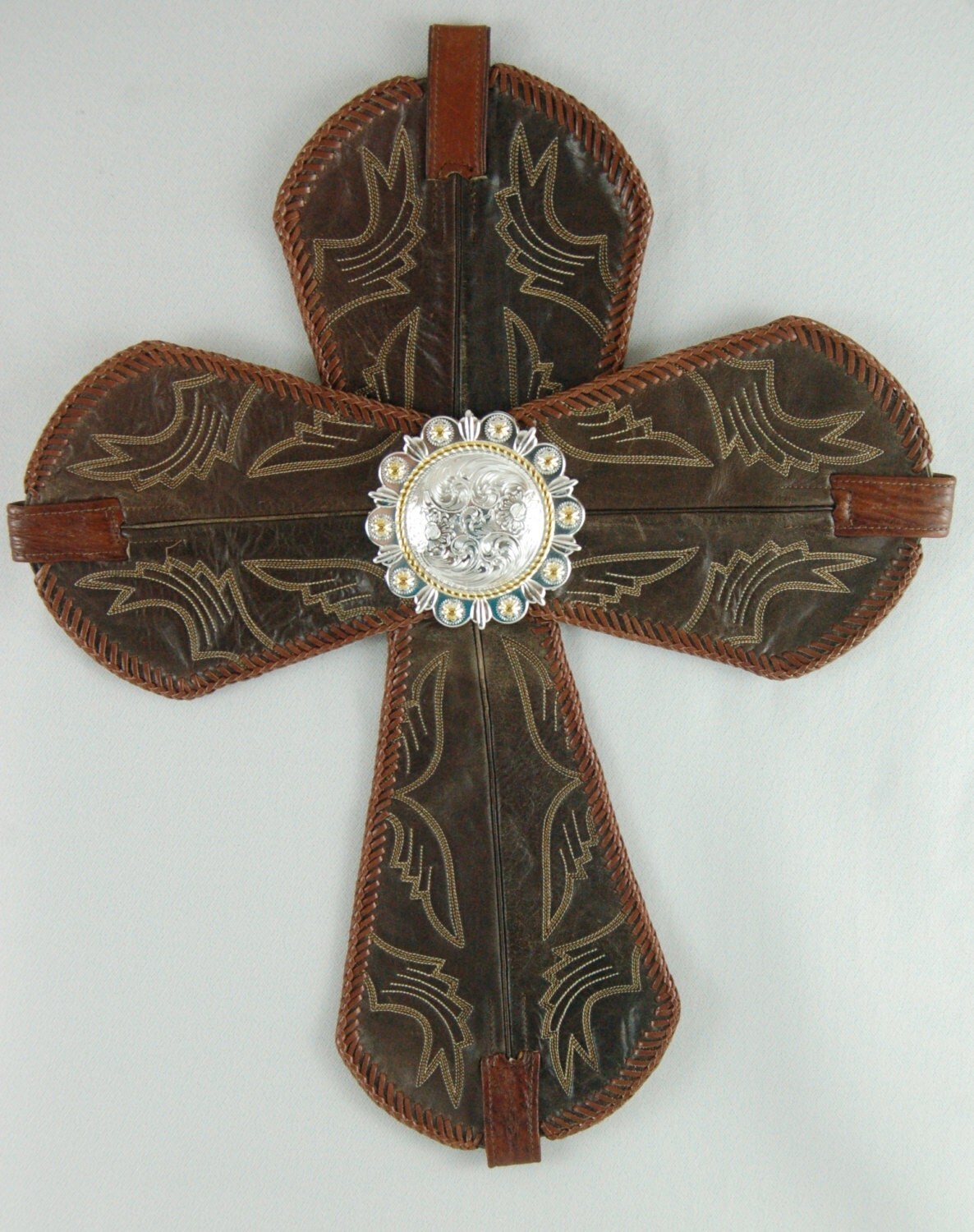 Repurposed Western Cowboy Boot Cross C14002