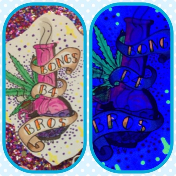 Handmade Sticker Bongs B4 Bros by BootyWitch on Etsy