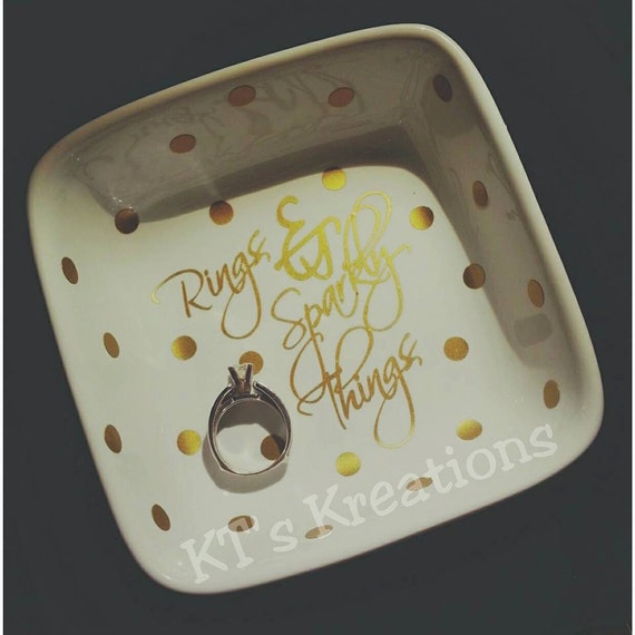 Personalized Ring Dish by LucandLaceDesigns on Etsy