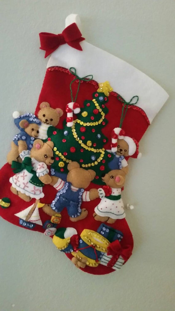 Hand sewn Christmas stocking